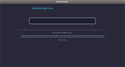 Desktop Screenshot of emttesting.com